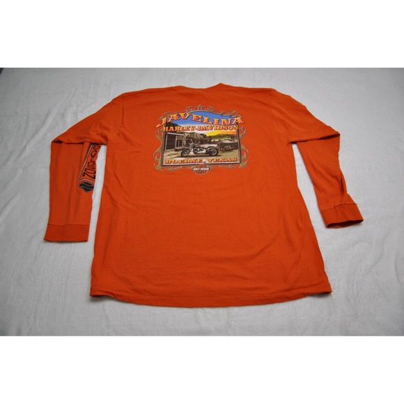 Harley-Davidson Shirt Mens XL Long Sleeve Javelina Boerne Texas Motorcycle - Picture 6 of 10